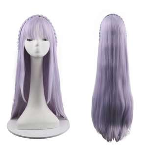 Superbe perruque Cosplay officielle <span class=keywords><strong>Re</strong></span> <span class=keywords><strong>Zero</strong></span> Emilia longue cheveux lilas argentés fibre synthétique résistante à la chaleur de qualité supérieure pour un look anime - Product Image 1