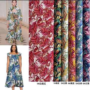 ビスコースレーヨン45s生地95gsm 100% レディースシャツ & スカート用プリント - Product Image 1