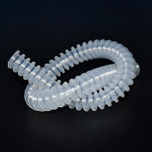 Tube <span class=keywords><strong>isolant</strong></span> ondulé en silicone hautement transparent BAKAI, respectueux de l'environnement, de qualité alimentaire, avec filetage (Modèle - Product Image 3