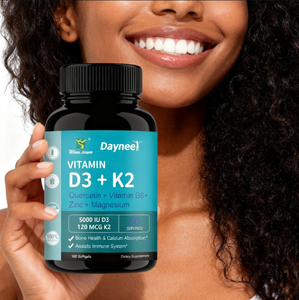 Complément N30 Vitamine D3 K2 Quercétine Vitamine B6 Zinc Magnésium 5000 UI D3 120 µg K2 100 Gélules Souples Sans OGM Huile de Poisson - Product Image 4