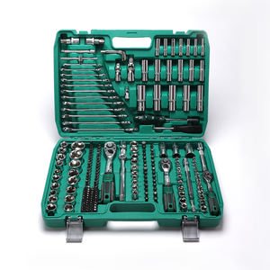 Vente chaude 216 pièces boîte à outils ensemble de réparation automatique ensemble clé à douille multifonction boîtier cliquet réparations voiture - Product Image 1