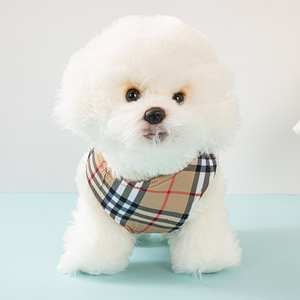 卸売 調整可能 ソフト 格子柄 犬用アクセサリー ラグジュアリーブランド カスタム ペットリード 高級犬用ハーネス - Product Image 4