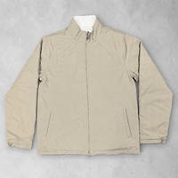 Großhandel OEM Benutzerdefiniertes Logo Herren Wendbare 2-in-1 Baseball-Jacke Gepolsterte Wasserabweisende Outdoor-Sport-Windjacke mit Stehkragen