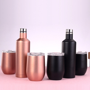 Party Wedding Gift 500ml Customized Logo Double Wall Vacuum Insulate Stainless Steel Luxury Wine <b>Bottle</b> Set - Product Image 2