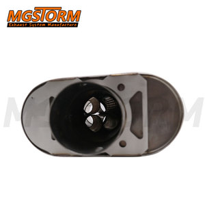 400844 khối nhỏ hiệu suất cao 3 "đầu ra 9.10" x 4.35 "cơ thể atak dòng chảy thẳng xả trung tâm Muffler cho xe - Product Image 6