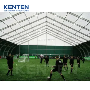 KENTEN football court shelter outdoor field structure curved pitch tents for football game temporary tent structure for futsal
