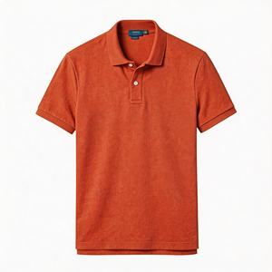 Camiseta de Alta Calidad con Bordado, Camiseta Polo de Manga Corta para Hombre, Cuello Camisero con Estampado, Cuello Alto para Hombre - Product Image 1