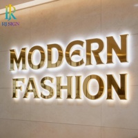 Letrero Luminoso Personalizado con Letras 3D Retroiluminadas por LED, Letrero de Acero Inoxidable para Negocios, Tiendas, Letrero Exterior para Comercios