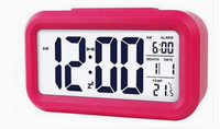 Horloge de table numérique à LED avec alarme, affichage de la température, alarme K2026, horloge de table électronique avec calendrier, horloge de table LCD