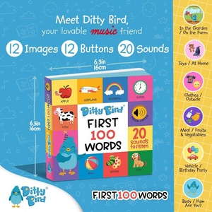 Livres parlants 100 mots pour bébés Livres interactifs pour tout-petits pour enfants avec de superbes images - Product Image 2