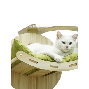 Grande structure d'escalade et de jeu pour <span class=keywords><strong>chat</strong></span> en bambou écologique, style moderne, pour intérieur, avec poteau <span class=keywords><strong>à</strong></span> gratter et maisonnette en carton, idéale pour Noël - Product Image 4