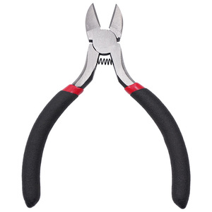 Alicates diagonales Pro Plier de 5 pulgadas con resorte, acero al cromo vanadio, mandíbula lisa y boca inclinada para herramientas de reparación DIY - Product Image 1