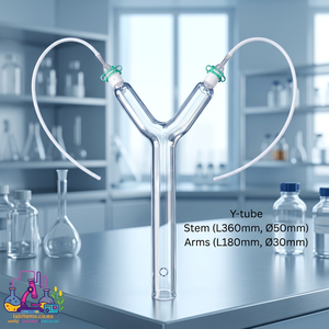 Olfactomètre en Y OEM en verre borosilicaté, longueur de tige 360x180mm, longueur de bras, équipement de laboratoire pour le comportement des insectes et l'entomologie - Product Image 4
