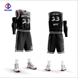 Révisions de conception flexibles Maillot de basket-ball personnalisé Maillot de basket-ball 100 polyester à séchage rapide pour hommes - Product Image 3
