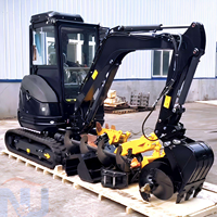 Mini-excavatrice Briggs & Stratton de 1,8 tonne avec bêche et ripper pour la rénovation de sous-sols, pièces détachées gratuites incluses