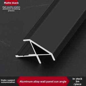 Design moderno personalizzato pannello a parete in lega di alluminio diagonale angolo integrato parete linea di bordo in metallo striscia di carta - Product Image 6