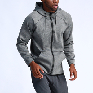 <span class=keywords><strong>Felpe</strong></span> da <span class=keywords><strong>Uomo</strong></span> con e Senza Cappuccio all'Ingrosso Tinta Unita di Alta Qualità con Zip Intera per Allenamento Fitness e Sport <span class=keywords><strong>Abbigliamento</strong></span> con Logo Personalizzato - Product Image 2