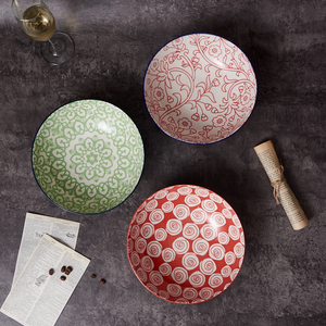 Bộ bát tô sứ hiện đại nhiều màu sắc, quà tặng, đồ dùng gia đình, bát đựng cơm dùng cho nhà ăn và tiệc tùng - Product Image 2