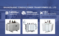Transformateur de puissance toroïdal triphasé immergé dans l'huile haute tension 10 kV 50 Hz, sortie 400 V, bobinages cuivre/aluminium, noyau avant