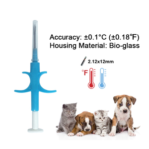 ICar 1.4x8mm <span class=keywords><strong>RFID</strong></span> nhiệt độ Thermo Microchip em4305 Ống ThủY Tinh sinh học Pit chó mèo FDX Pet ID chip động vật cấy ghép cho cảm biến động vật - Product Image 4