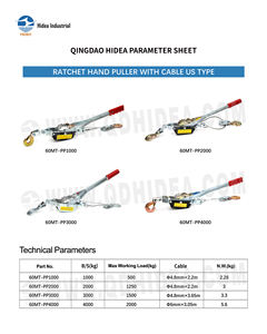 Treuil manuel <span class=keywords><strong>à</strong></span> <span class=keywords><strong>cliquet</strong></span> avec crochet en acier <span class=keywords><strong>à</strong></span> haute teneur en carbone de type Jis, anti-torsion, antidérapant, construction <span class=keywords><strong>à</strong></span> levier - Product Image 6
