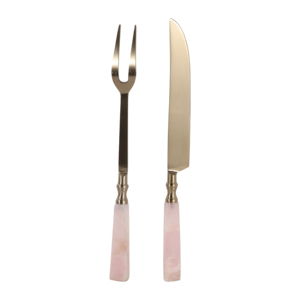 Set di utensili da portata in quarzo e metallo con manico lungo per ristorazione, servizio da tavola contemporaneo, accessori da cucina - Product Image 4