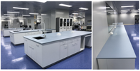 TMOON Banc de mobilier de laboratoire moderne en acier inoxydable, plan de travail phénolique résistant à la corrosion, atelier scolaire avec hôpitaux