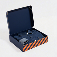 Boîtes d'expédition en carton noir de conception gratuite Boîte d'expédition ondulée écologique Boîte d'expédition réutilisable Boîte d'emballage de vêtements