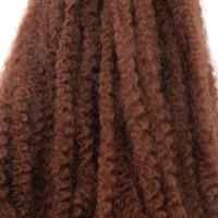 Cheveux tressés Marley Twist crochet longs pré-séparés cheveux afro frisés pour cheveux synthétiques bouclés tressés au crochet