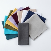 Kit d'accessoires élégants et texturés pour la mise en place de la table à manger, pour serviettes en polyester slub