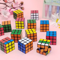 Mini cube magique créatif de 3 cm, jeu de puzzle éducatif pour enfants, jouet, prix de maternelle, fête d'anniversaire, impression UV, cadeau tendance en plastique