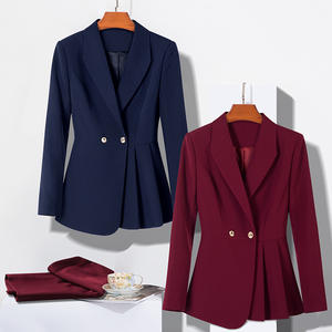 Tenues professionnelles, nouveaux styles pour les gestionnaires, les conseillers, les esthéticiennes, vêtements de travail pour la réception d'hôtel, ensemble de costumes pour le printemps et l'automne - Product Image 4