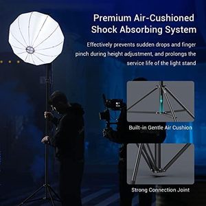 Trípode de Aluminio <span class=keywords><strong>SMALLRIG</strong></span> de 110 Pulgadas para Fotografía y Video, con Tornillo de 1/4 de Pulgada para Softbox, Reflector de Luz de Estudio, Anillo Amortiguado por Aire, Carga Máxima - Product Image 3