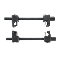 Macpherson Kit d'outils pour compresseur à ressort de jambe de force 2PCS Compresseur à ressort hélicoïdal avec goupilles de détente Compresseur à ressort