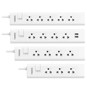 2024 New Power Strip Extension Cord Household Electrical 5 Extension Sockets +2 USB