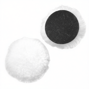 Tampon de polissage en laine non abrasif Fervi VDL150 pour le lustrage et le detailing automobile - Product Image 2