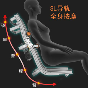 Fauteuil de massage Mingrentang corps entier, 31-60 airbags, mains robotisées 4D, rail SL, à brancher, usage domestique - Product Image 3