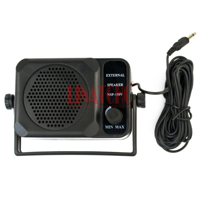NSP-150v HAM HF VHF UHF CB Car Two Way Radio Volume Control Mini External Speaker