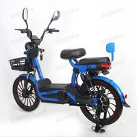 Vélo électrique chinois avec roue de 14 pouces, cadre en acier, 3 vitesses, batterie au plomb-acide, électronique, pour adultes