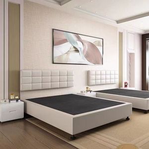 Testiera per <span class=keywords><strong>Letto</strong></span> <span class=keywords><strong>Matrimoniale</strong></span> Economica per Hotel, Appartamenti, Ospedali, in Tessuto, Minimalista, Moderna, Ecologica e Resistente per Camere Commerciali - Product Image 5