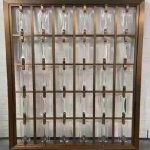 Trong nhà màn hình nghệ thuật kim loại khung plexiglass treo phòng chia - Product Image 4