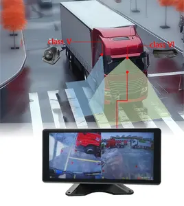 רונגשנג 10.36 אינץ' HD כיתה V כיתה Vi כיסוי נקודה עיוורת תצוגת צד קדמית מערכת מראות מצלמה למשאית כבדה