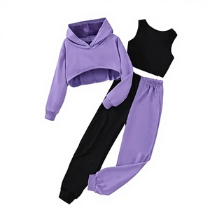 2022 New Girls Plus Size Breathable Hip Hop Gym Sport Wear Two Piece Sets Custom Logo <b>Jogger</b> Casual Winter Tracksuits 2026 - Product Image 1