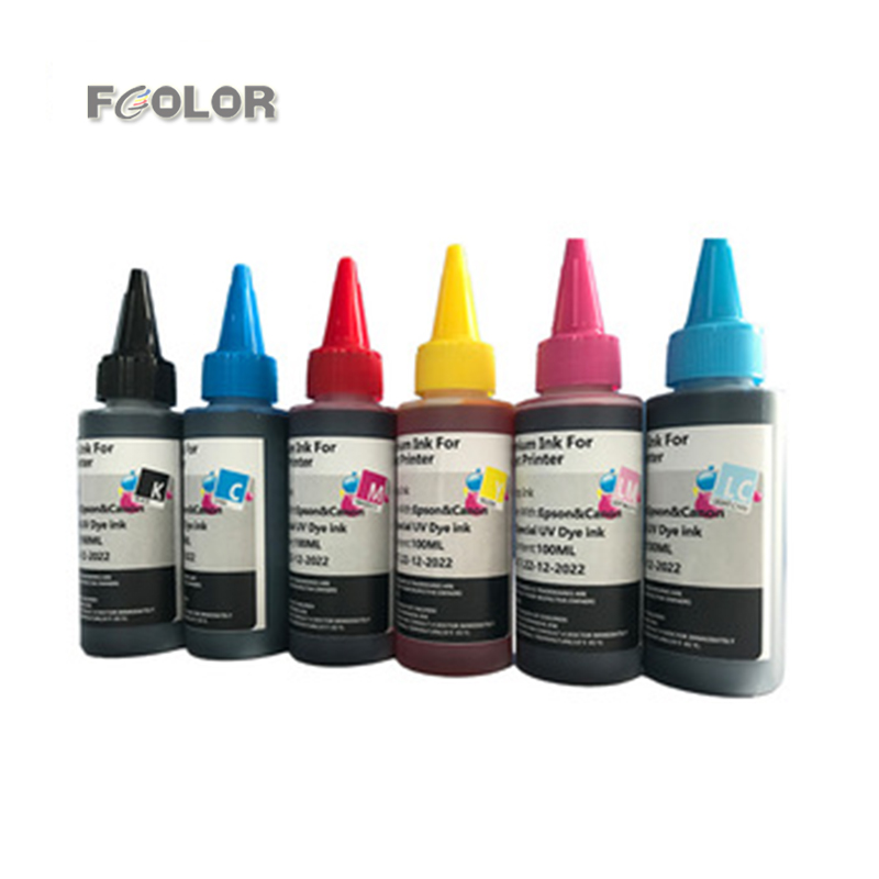 FCOLOR 100ml Universal Refill Ink Kit Dye Ink Compatible for Hp for Canon Brother for Epson Printer Ink All Models