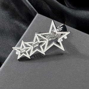 Pinza para el pelo con diseño de estrella hueca, clip lateral de moda para flequillo y <span class=keywords><strong>cabello</strong></span> suelto, de aleación de zinc galvanizada, estilo japonés y coreano para <span class=keywords><strong>mujer</strong></span> - Product Image 4