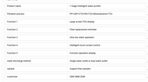 중동시장 지능형 정수기 400GPD 7 단 역삼투 정수여과시스템 정수필터 - Product Image 2