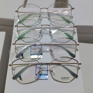 Cổ phiếu Chất lượng cao giải phóng mặt bằng khách hàng thương hiệu Kim Loại kính mắt giá rẻ hỗn hợp phong cách cảnh tượng kim loại kính quang học Frames - Product Image 2