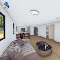 Casa Contenedor Expandible - Vivienda Móvil Portátil Prefabricada, Villa Prefabricada con Dormitorios para Oficina en Casa, Panel Sándwich Resistente