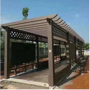 Pergola <span class=keywords><strong>en</strong></span> composite <span class=keywords><strong>bois</strong></span>-plastique écologique, imperméable et décorative - Product Image 5