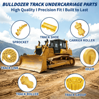 Groupe de chaînes de chenilles lubrifiées robustes pour pièces de train de roulement de bulldozers Cat, John Deere, Case, Komatsu, ensemble de maillons de chenilles